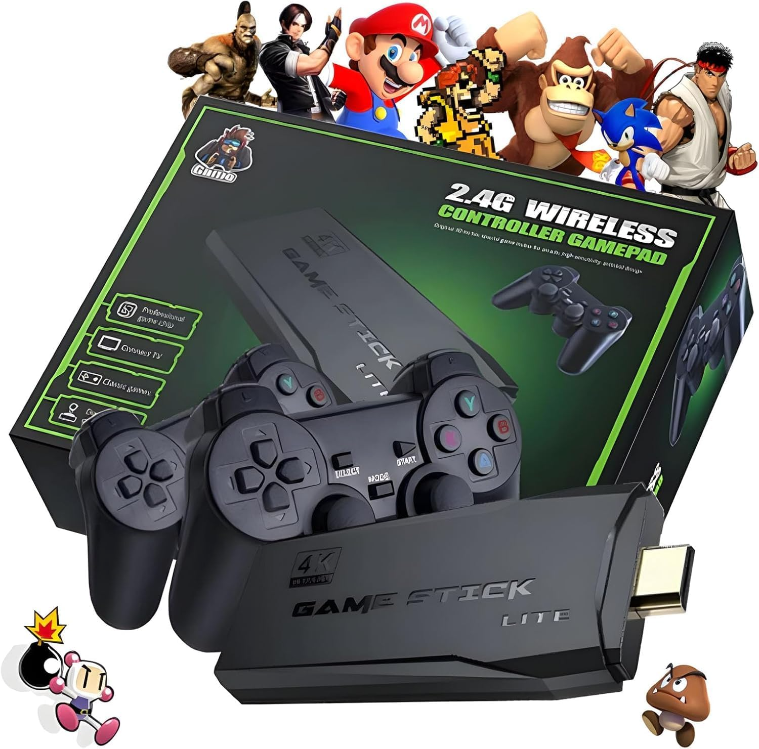 Game Stick Retrô 4K 64gb Original Versão Atualizada